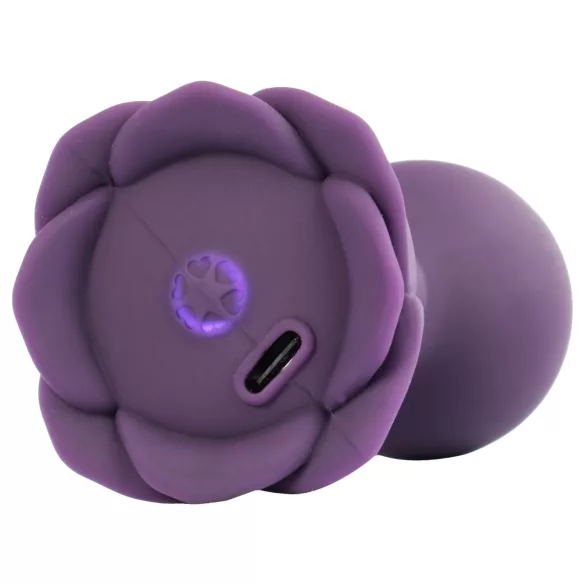 LOVISS Flower - vibrador anal con mando a distancia (morado)