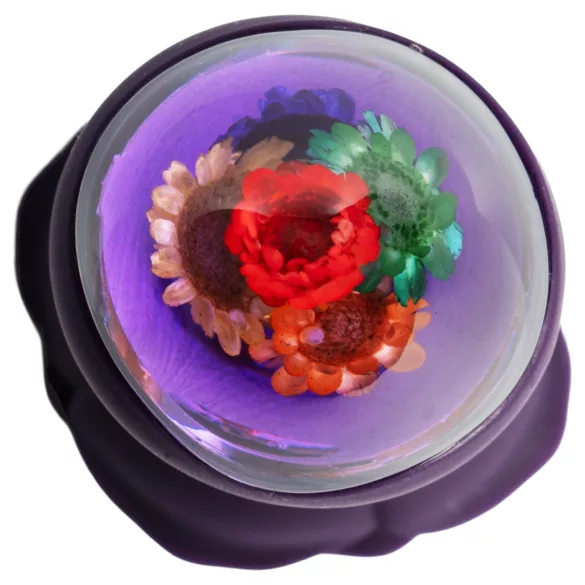 LOVISS Flower - vibrador anal con mando a distancia (morado)