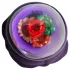 LOVISS Flower - vibrador anal con mando a distancia (morado)