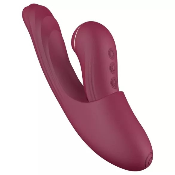 Vibeconnect - Vibrador 2 en 1 punto G y clítoris - silicona roja