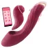 Vibeconnect - Vibrador 2 en 1 punto G y clítoris - silicona roja
