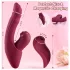 Vibeconnect - Vibrador 2 en 1 punto G y clítoris - silicona roja