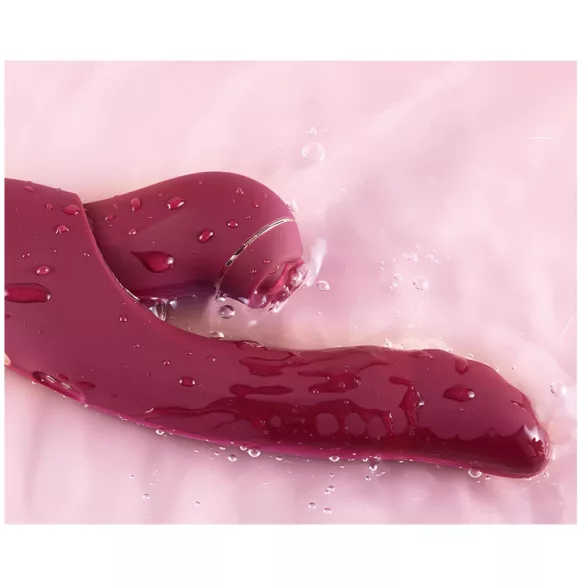 Vibeconnect - Vibrador 2 en 1 punto G y clítoris - silicona roja