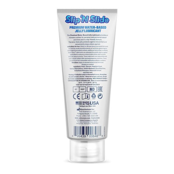 Swiss Navy Slip'N Slide - lubricante íntimo a base de agua - 59 ml
