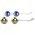 Nalone Yany Love - set de bolas chinas ajustables - silicona azul oro