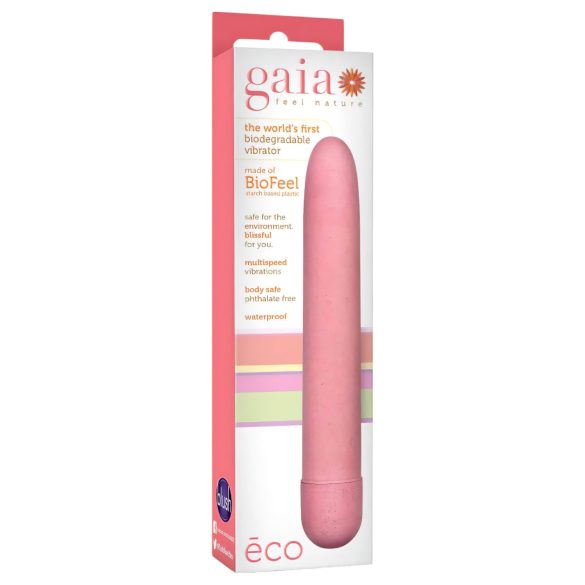 Gaia - Vibrador ecológico grande - silicona rosa