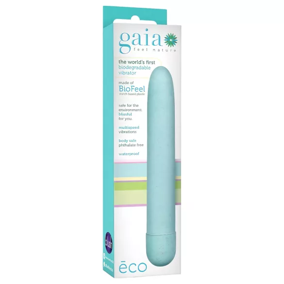 Gaia Eco L - vibrador barra ecológico - grande - silicona azul