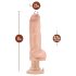 Blush Bad Boy - vibrador con piercing - realista 33cm beige