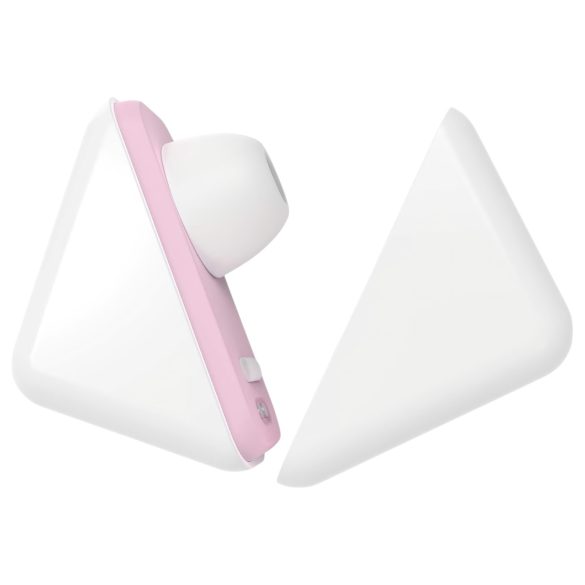 Vibeconnect - Estimulador de clítoris con ondas de aire recargable (blanco-durazno)