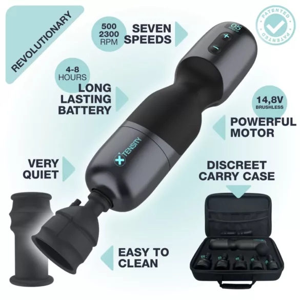 Xtensity 1 - masturbador masculino pulsante con vacío - negro