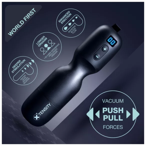 Xtensity 1 - masturbador masculino pulsante con vacío - negro