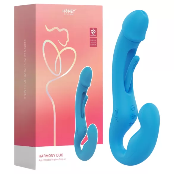 Honey Play Box Harmony Duo - vibrador con lengüeta y arnés inteligente