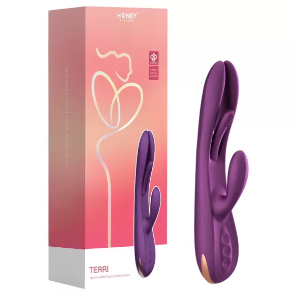 Honey Play Box Terri - Vibrador con brazo para el clítoris controlado por app (morado)