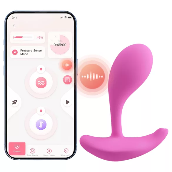 Honey Play Box Oly 2 - Vibrador para punto G y clítoris controlado por app (rosa)