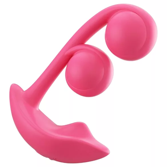 Honey Play Box Melody - vibrador 2 en 1 con cuentas controlado por aplicación (rojo)