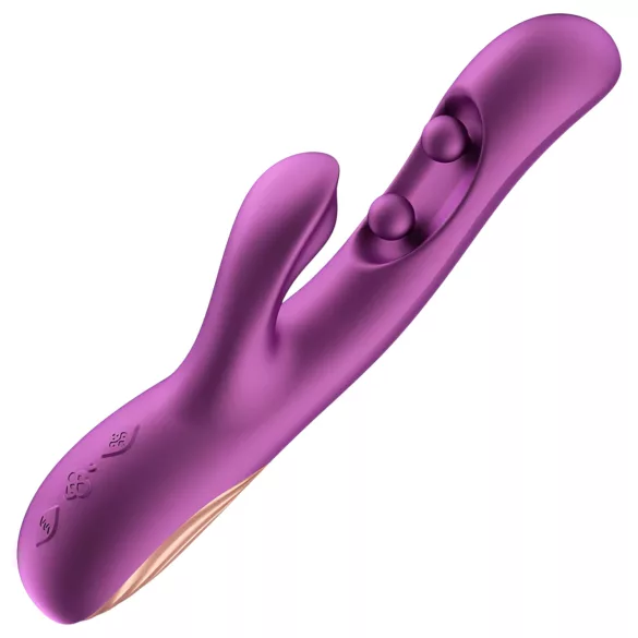Honey Play Box Gem - Vibrador con perlas para punto G y clítoris controlado por app (lila)