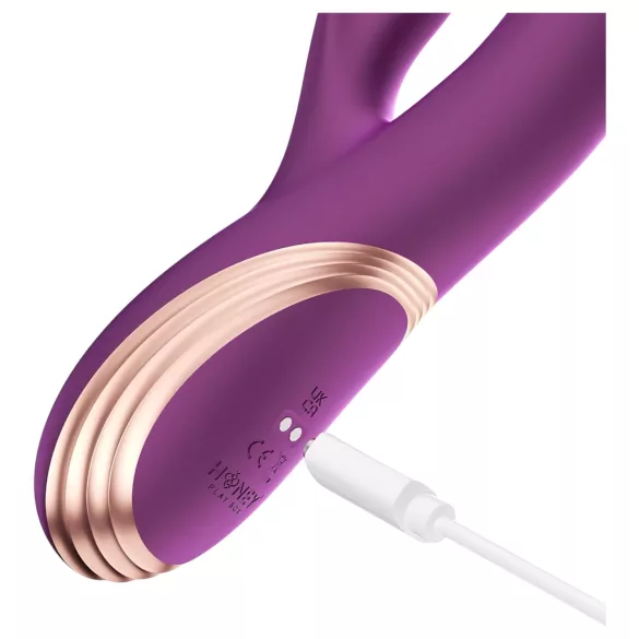 Honey Play Box Gem - Vibrador con perlas para punto G y clítoris controlado por app (lila)