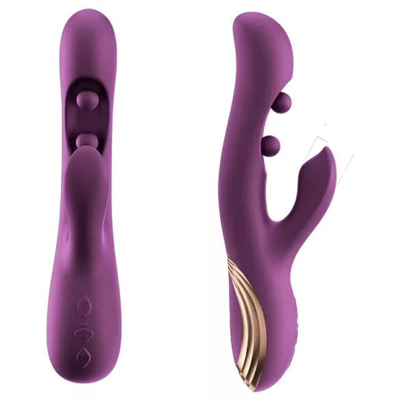 Honey Play Box Gem - Vibrador con perlas para punto G y clítoris controlado por app (lila)