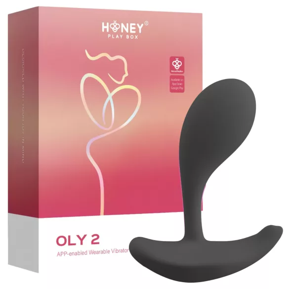 Honey Play Box Oly 2 - Vibrador para punto G y clítoris controlado por aplicación (negro)