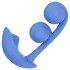 Honey Play Box Melody - Vibrador 2 en 1 con cuentas controlado por app (azul)