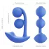 Honey Play Box Melody - Vibrador 2 en 1 con cuentas controlado por app (azul)