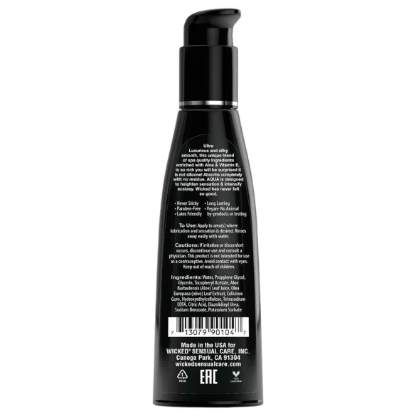 Wicked Aqua - lubricante íntimo base agua - 120 ml