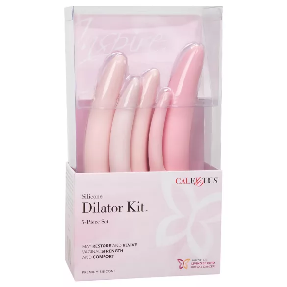 CalExotics Inspire - set dilatadores vaginales - salud íntima - silicona rosa