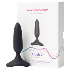   LOVENSE Hush 2 XS - pequeño vibrador anal recargable (25 mm) - negro