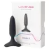 Lovense - plug anal vibrador pequeño recargable - silicona negra 25mm