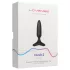 Lovense - plug anal vibrador pequeño recargable - silicona negra 25mm