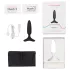 Lovense - plug anal vibrador pequeño recargable - silicona negra 25mm