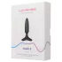 Lovense - plug anal vibrador pequeño recargable - silicona negra 25mm