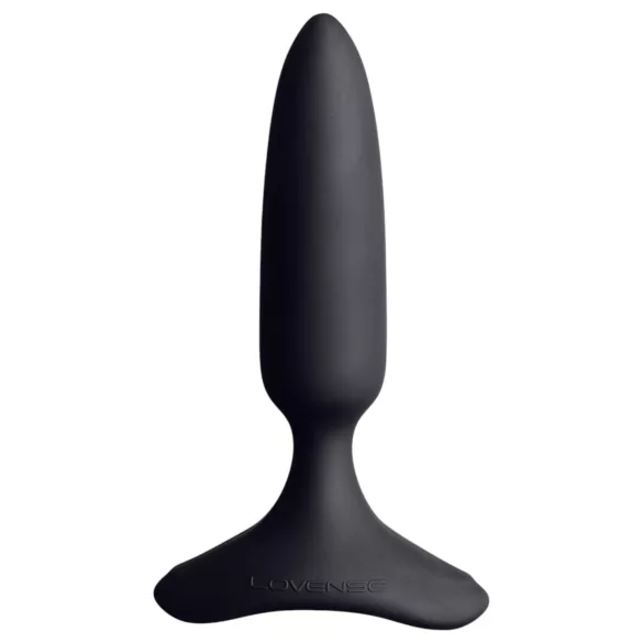 Lovense - plug anal vibrador pequeño recargable - silicona negra 25mm