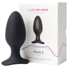   Lovense - plug anal vibrador recargable - tamaño L - silicona negra