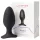 Lovense - plug anal vibrador recargable - tamaño L - silicona negra