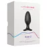 Lovense - plug anal vibrador recargable - tamaño L - silicona negra
