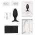 Lovense - plug anal vibrador recargable - tamaño L - silicona negra