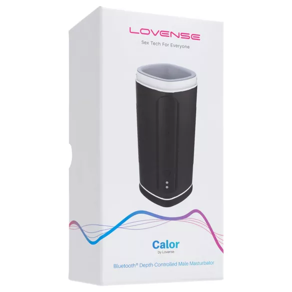Lovense Calor - Masturbador calefactable con control por app para hombres (negro)