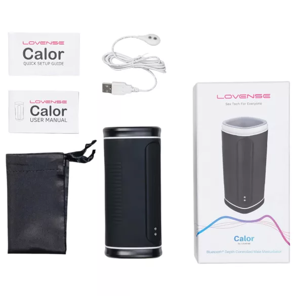 Lovense Calor - Masturbador calefactable con control por app para hombres (negro)