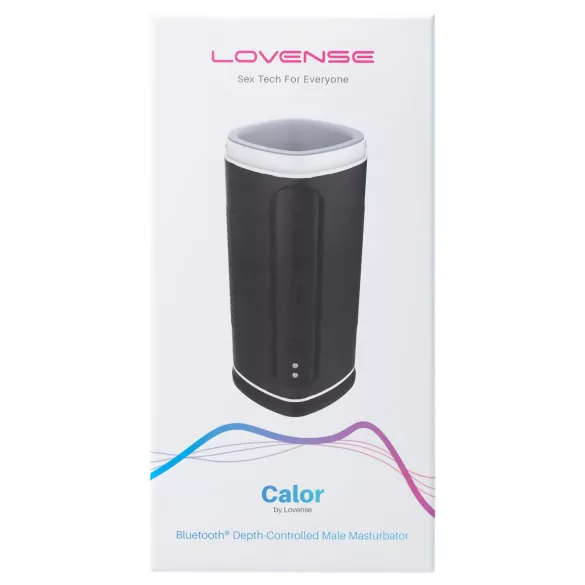 Lovense Calor - Masturbador calefactable con control por app para hombres (negro)