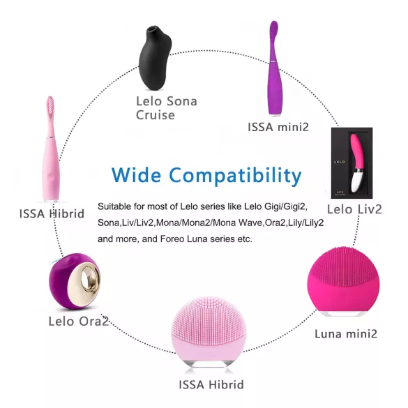 LELO - cargador USB 5V - cable de carga - blanco