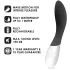 LELO Mona Wave - vibrador punto G impermeable - silicona negra