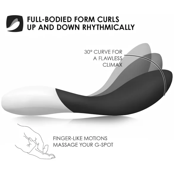 LELO Mona Wave - vibrador punto G impermeable - silicona negra