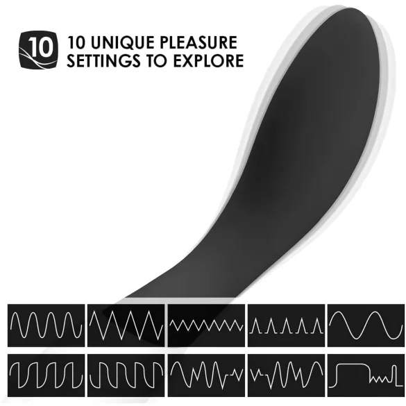 LELO Mona Wave - vibrador punto G impermeable - silicona negra