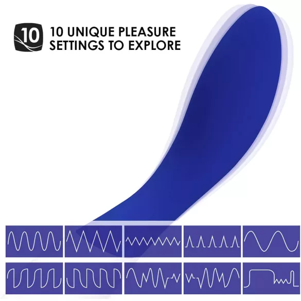 LELO Mona Wave - vibrador punto G impermeable - silicona azul