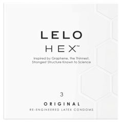   LELO Hex Original - preservativo premium - látex - 3 unidades