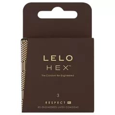 LELO Hex Respect XL - preservativo XL - látex - 3 unidades