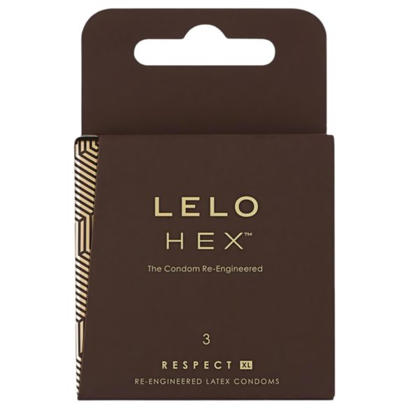 LELO Hex Respect XL - preservativo de lujo (3 unidades)