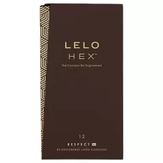  LELO Hex Respect XL - preservativo extragrande - látex - 12 unidades
