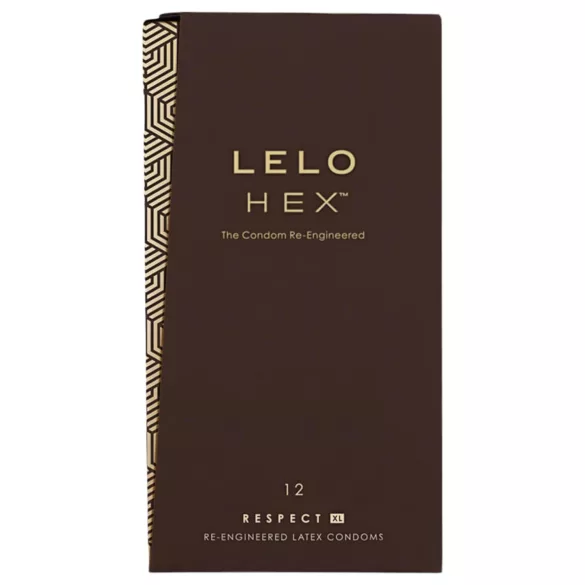 LELO Hex Respect XL - preservativo extragrande - látex - 12 unidades